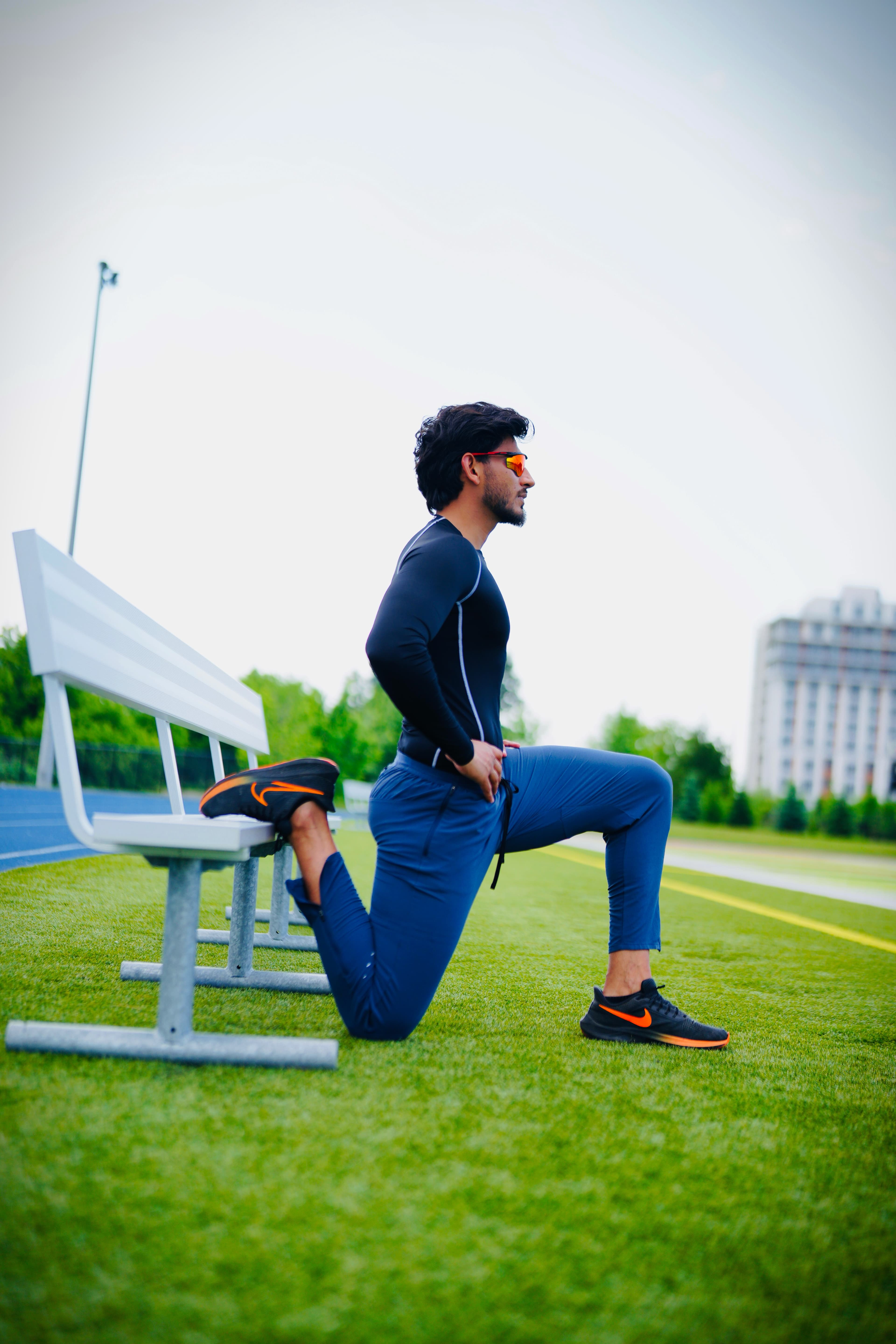 Mohit Malik on the athletic track
